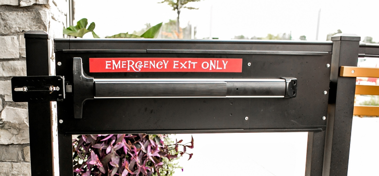 emergency push bar installation in McFarland